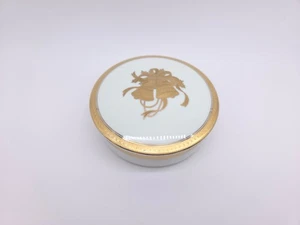 Mikasa Happy Bells Trinket Box Covered Vanity Candy Dish Christmas Holiday - Picture 1 of 11