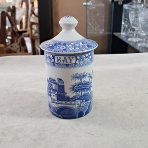 Spode The Blue Room Collection, Tower Design, Lidded Bay Kräutertopf   - Bild 1 von 8