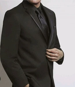Michael Kors Men’s Dinner Jacket Black 100% Wool Size 34 Reg New - Picture 1 of 17