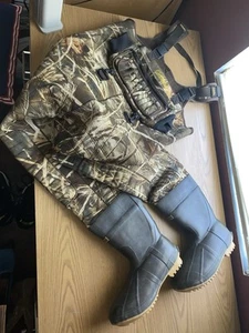 Cabela's SuperMag Camo Neoprene Chest Waders Hunting Waterfowl Fishing Size 11R - Picture 1 of 12