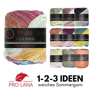 Pro Lana 1-2-3 IDEEN 100 g Weiches Sommergarn mit frischem Farbverlauf 315 m - Bild 1 von 30