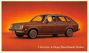 1979 Chevy Chevette 4 Door Hatchback Sedan Vtg Dealer Advertising Postcard - Picture 1 of 2