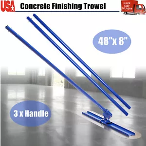 Concrete Finishing Trowel with Small Trowel 1.8M Handle Bull Float Concrete Kits - Picture 1 of 12