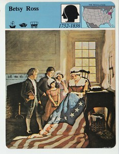 BETSY ROSS Made First American Flag Revolutionary War 1979 STORY OF AMERICA CARD