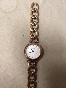 Ladies Fossil Analog Watch With Rose Gold Chain Link Band ES 3392 - Picture 1 of 10