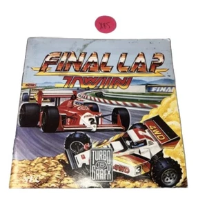 Final Lap Twin Turbo Grafx 16 Original MANUAL ONLY - X85 - Picture 1 of 4