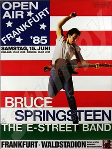 1985 Bruce Springsteen The E-Street Band Konzert Blechschild 9" x 12" oder 12" x 16" - Bild 1 von 1