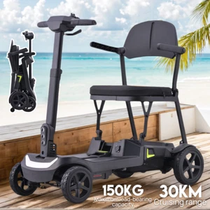 16KG Portable Electric Mobility Scooter Lithium Motorised Foldable w/ Basket New - Picture 1 of 17