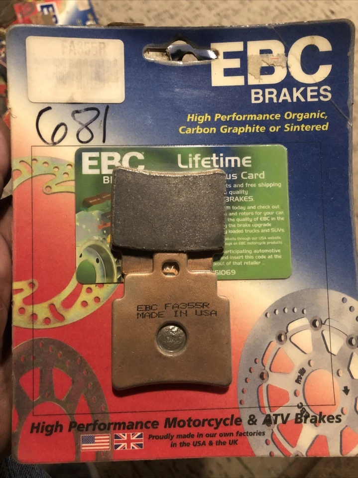 EBC R Series Long Life Rear Brake Pads Arctic Cat, Kymco (1 Set) FA355R - Image 1 of 1