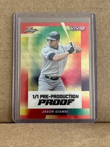 Jason Giambi 2024 Leaf Baseball 1/1 Pre Production Proof - Picture 1 of 1