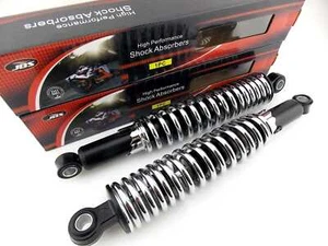 BSA A65L LIGHTNING 64-70 340mm JBS BLACK/CHROME REAR SHOCK ABSORBERS EYE TO EYE - Foto 1 di 4