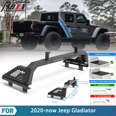 Mid-Size Front Bed Rack Roll Bar For 2020 2021 2022 2023 2024 25 Jeep Gladiator - Image 1 of 4