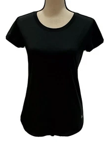 Under Armour Damen HeatGear Fitted Tee Kurzarm Schwarz Größe Small - Bild 1 von 8
