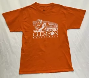 Hanes Clemson Tigers 2012-13 Basketball Size M T-Shirt 100% Cotton - Picture 1 of 3