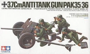 Tamiya 35035 1/35 Scale Military Model Kit German 37mm Anti-Tank Gun PAK35/36 - Foto 1 di 1