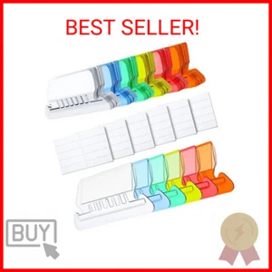 Jovitec Hanging File Tabs and Inserts, 60 Sets File Folder Tabs and Inserts Colo - Picture 1 of 2