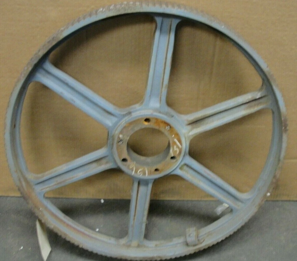 Heavy duty steel machine gear sprocket 156 teeth 24 1/2" diameter used  - Image 1 of 4
