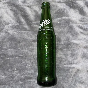 Rare Vintage 10oz Green Dimpled Sprite Bottle Death Valley Natl Monument - Picture 1 of 7