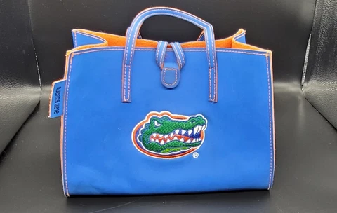Florida Gators Purse Handbag  Alan Stuart Solid Blue Embroidered Logo NCAA Cover