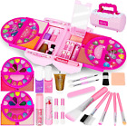 Kids Makeup Kit for Girls, 60 Pcs Little Girls Princess Toys Real Washable Prete