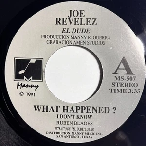 Joe Revelez – El Dude LISTEN! Latin 45 RPM CUMBIA 1991 TEJANO Salsa Ranchera - Picture 1 of 5