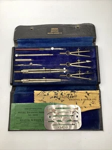 Vintage Keuffel & Esser Drafting Tools, In Case - Picture 1 of 6