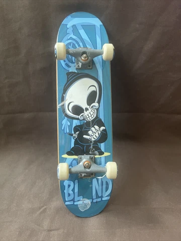 RARE Large Size Tech Deck hand board! Blue Grim Reaper! Cover
