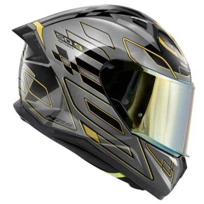 Casco integral Givi 50.9 Assault Titanio negro dorado talla S Foto 1 de 4
