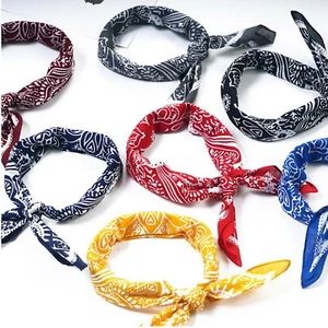 Women Retro Cotton Paisley Bandana Hair Head Headband Wrap Big Square Scarf Mask - Picture 1 of 18