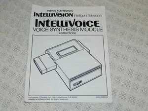 Mattel Intellivision Intellivoice Voice Synthesis Module Instruction Manual ONLY - Picture 1 of 3