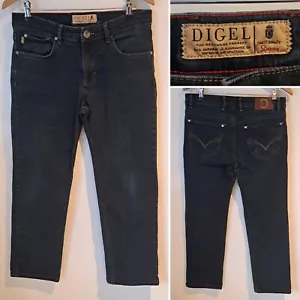 DIGEL MENS REGULAR STRAIGHT NAVY BLUE DENIM JEANS SIZE W32 x L28 32" WAIST - Picture 1 of 7