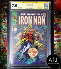 Iron Man #1 Marvel 1968 CGC 7.0 Origin of Iron Man Retold Signed by Stan Lee