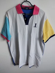 CAMISA POLO HACKETT LONDON HOMBRE XL BLANCA + AZUL MUY BUEN ESTADO USADA - Imagen 1 de 15