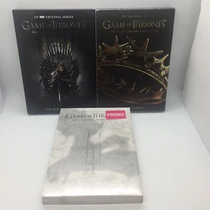 HBO Original Series Game Of Thrones Complete Seasons (1 2 & 3)DVD (3 is Sealed) - Picture 1 of 5