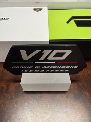 Lamborghini HURACÁN TECNICA Metal Cylinder Ignition Tag Limited Edition Used - Image 1 of 4