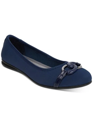 KAREN SCOTT Womens Navy Chain-Amandaa Almond Toe Slip On Ballet Flats 5.5 M - Image 1 of 2