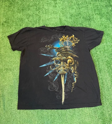 Camiseta Y2K Blank Decks Negra Grunge Alas de Dragón Cyber Emo Estampado Gráfico Talla L Foto 1 de 4