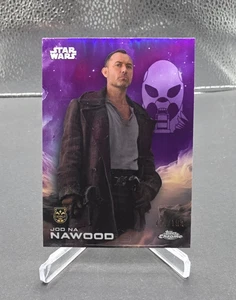 2025 Topps Chrome Star Wars Jod Na Nawood Purple Refractor 177/199 Card #65 - Picture 1 of 2