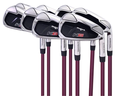 NEW WOMEN'S MAJEK K6 IRONS LADY PINK GRAPHITE 4-SW GOLF CLUBS WITH PINK GRIPS