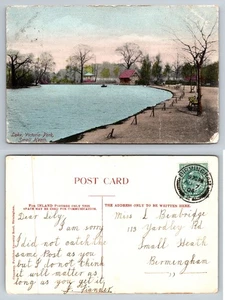 Birmingham - Lake, Victoria Park, Small Heath - Publ. locally, Posted 1904 - Picture 1 of 1
