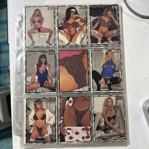 NEU 1994 HOT SHOT DARE TO BARE Scratch Offs PROTOTYPE Set 9 Promo Karten RAR - Bild 1 von 4