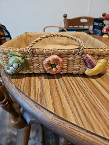 Cesta cuadrada de frutas y verduras hecha en Filipinas - Imagen 1 de 7