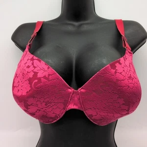 36D SOMA Vanishing Back Full Coverage Red Underwire Bra - Picture 1 of 7