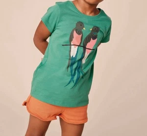 Tea Collection Quetzal Birds Graphic Tee | Size 8 - Picture 1 of 6
