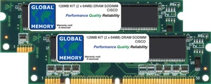 128MB (2 x 64MB) DRAM SODIMM RAM KIT FOR CISCO 2600XM ROUTER (MEM2650-2X64D) - Picture 1 of 1