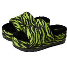 Ugg Maxi Slide Tiger Print Pantofle Wsuwane Sandały wsuwane w klucze Limonka Rozmiar 8 1127075 $130