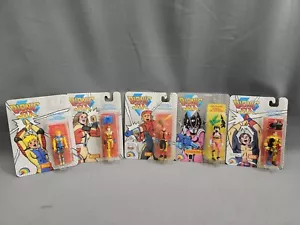 Rare 1986 LJN Toys Bionic Six 6 Eric Jack Helen Meg Madame-O Diecast Figure Card - Bild 1 von 16