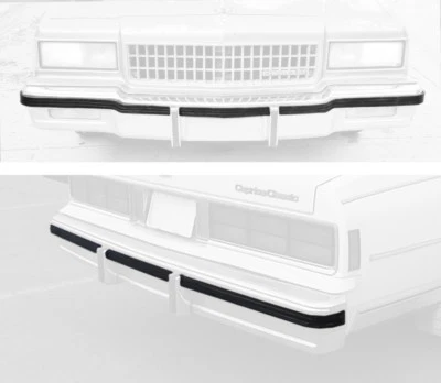 86-90 Juego de cojines de tira de frotamiento de impacto parachoques delantero/trasero Impala Caprice 7037-050/044 Foto 1 de 4