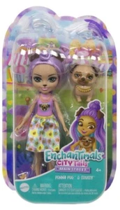 ENCHANTIMALS City Tails Main Street Penna Mops & Pet Trusty NEU HTF! - Bild 1 von 6