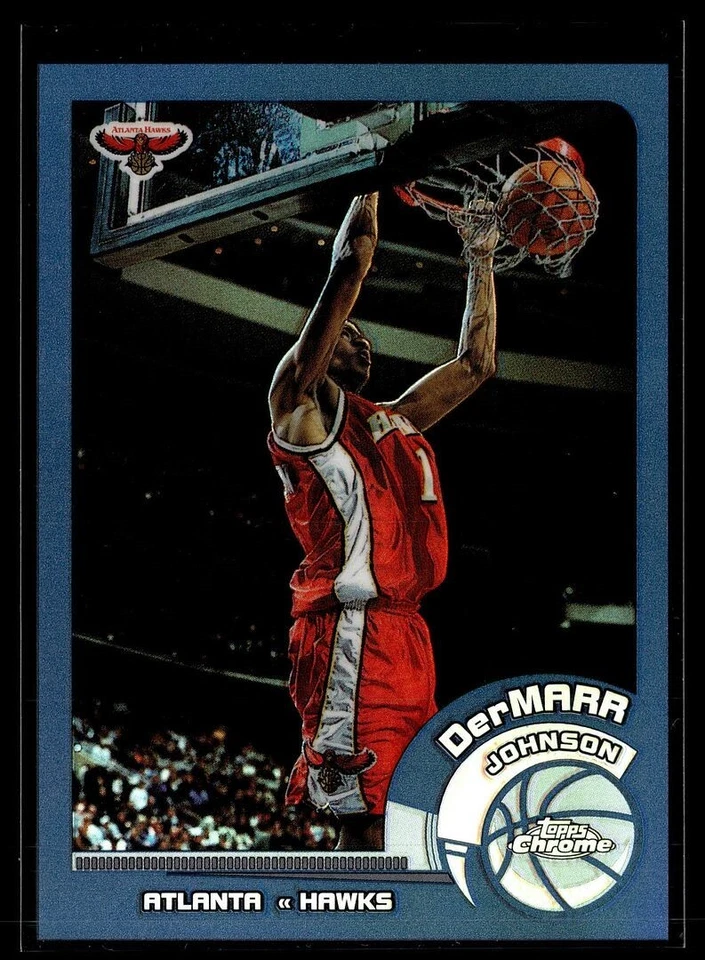 2002-03 TOPPS CHROME REFRACTOR DERMARR JOHNSON HAWKS - Image 1 of 1